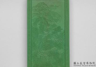 图片[2]-Green inkstick from a set of imperially commissioned “Collective Celebrations of a Myriad Springs”, Qing dynasty, Jiaqing reign (1796-1820)-China Archive